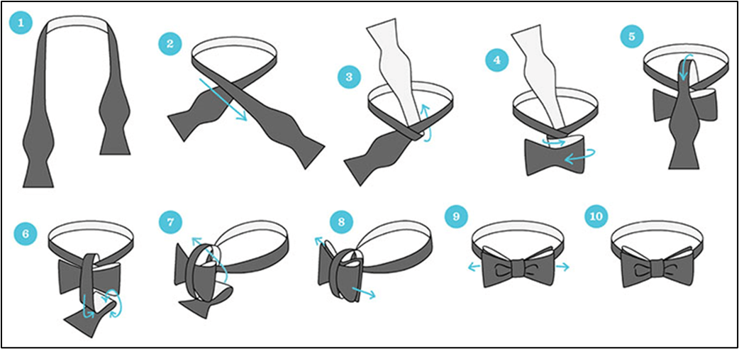 Как завязать галстук бабочку?